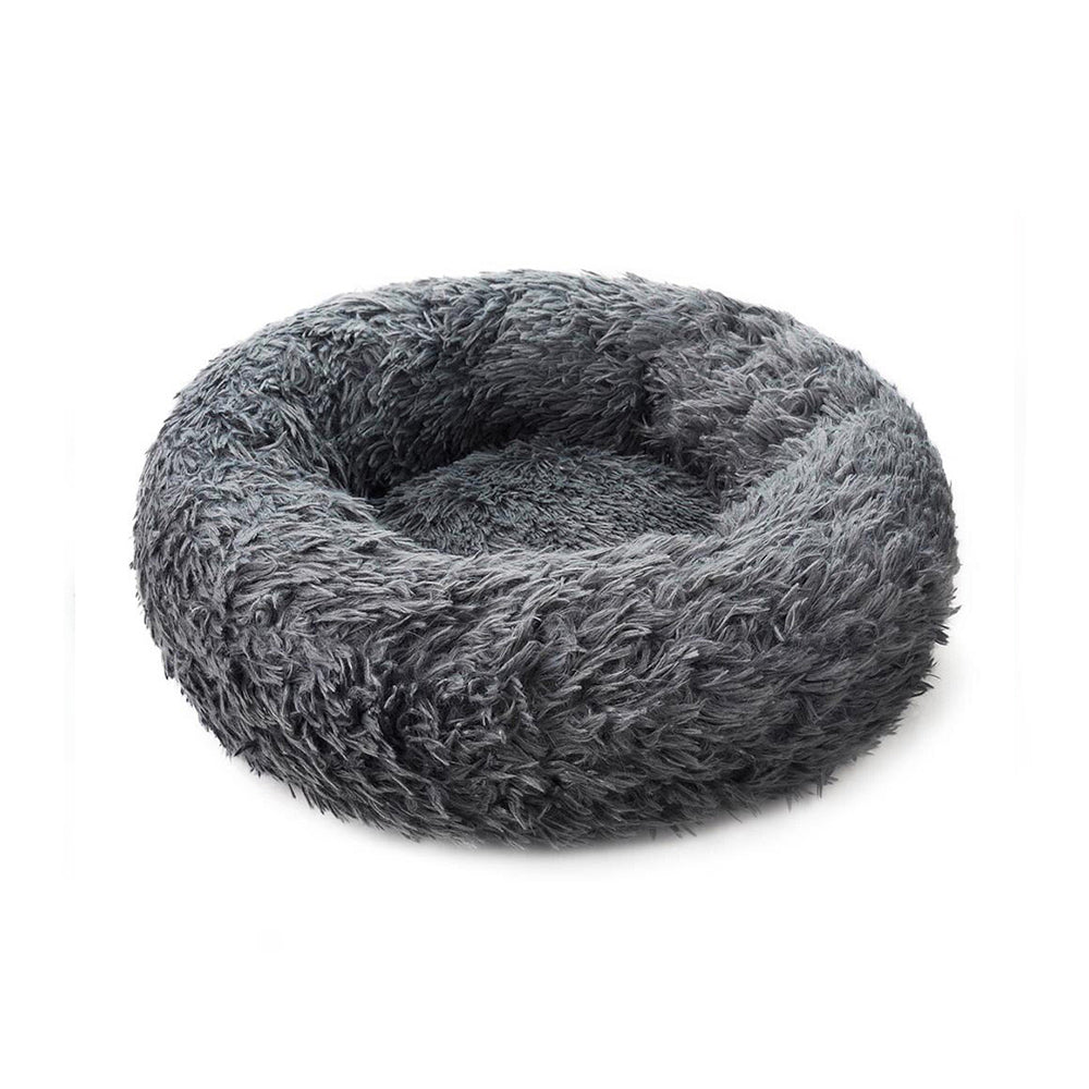 Cozy Calming Donut Dog Bed Soft Faux Fur The Barking Mutt
