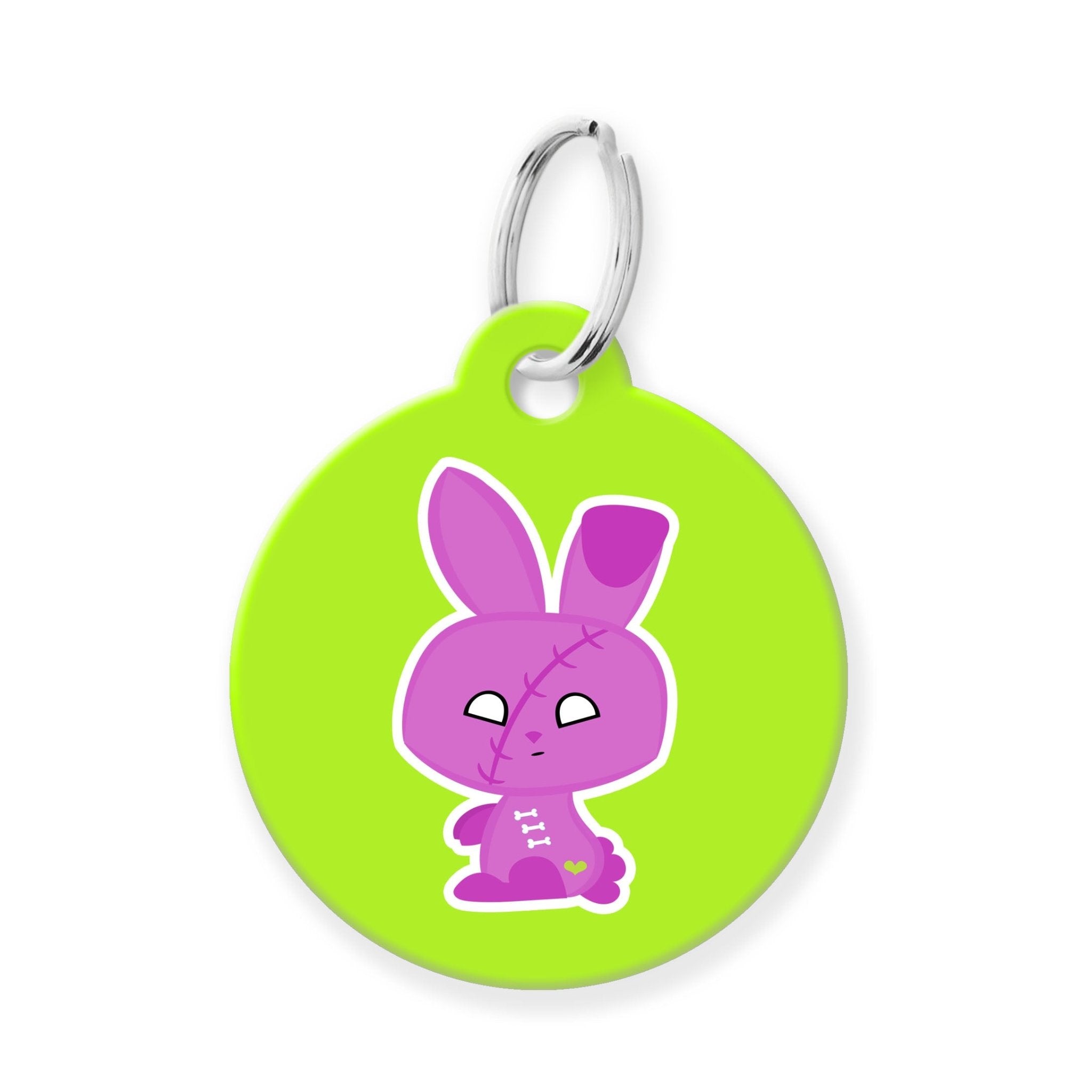 Zombie Bunny Halloween Pet Tag, ID Tag for Dogs & Cats