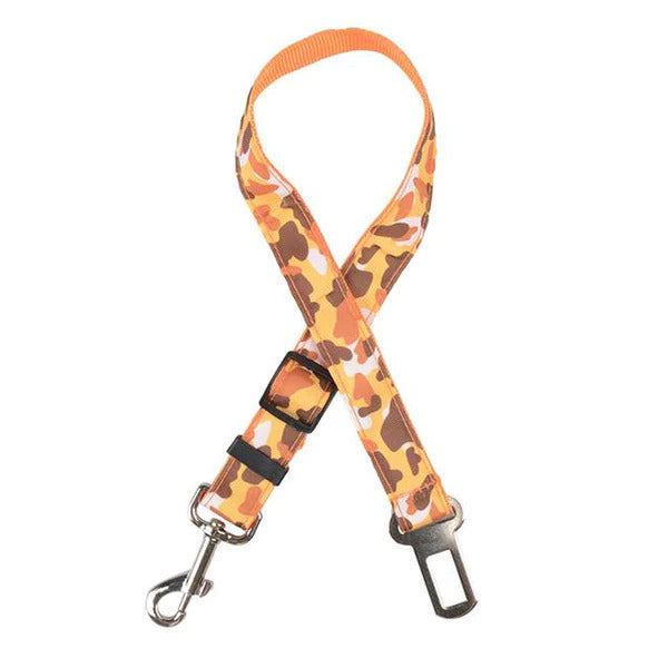 Leopard Skin Nylon Seat Belts for Dogs