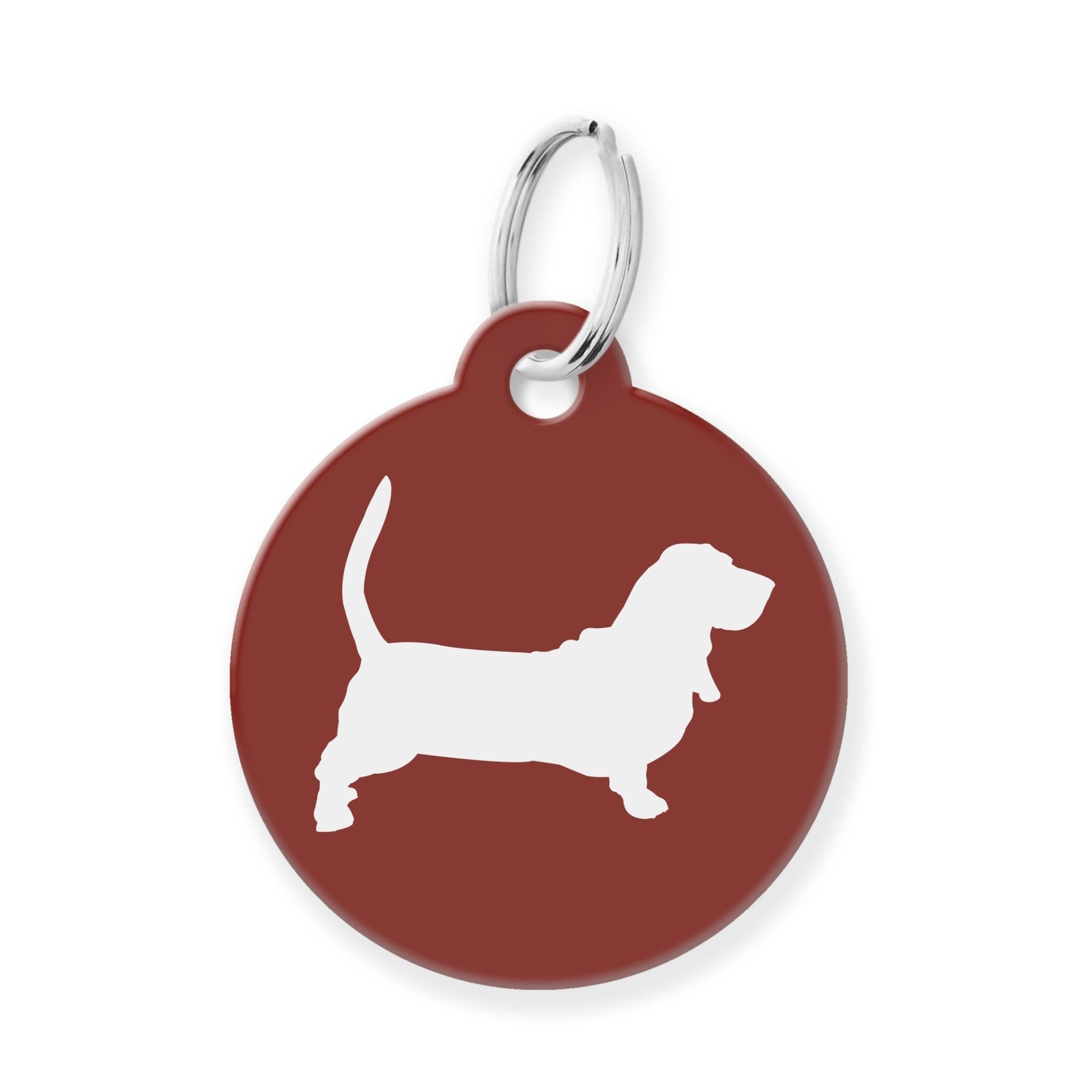 Basset Hound Silhouette Pet Tag - The Barking Mutt