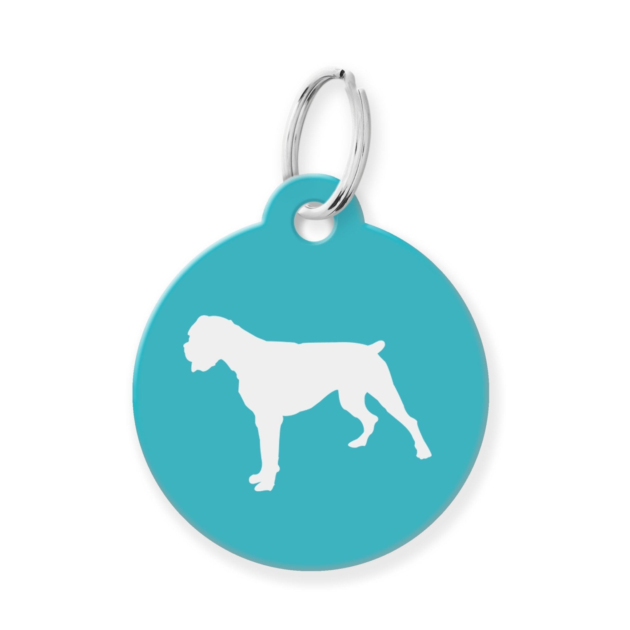 Boxer Silhouette Pet Tag - The Barking Mutt