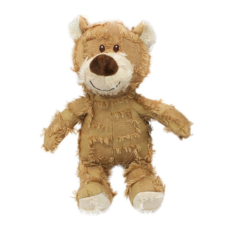 Cute Plush Bear Dog Toy - The Barking Mutt