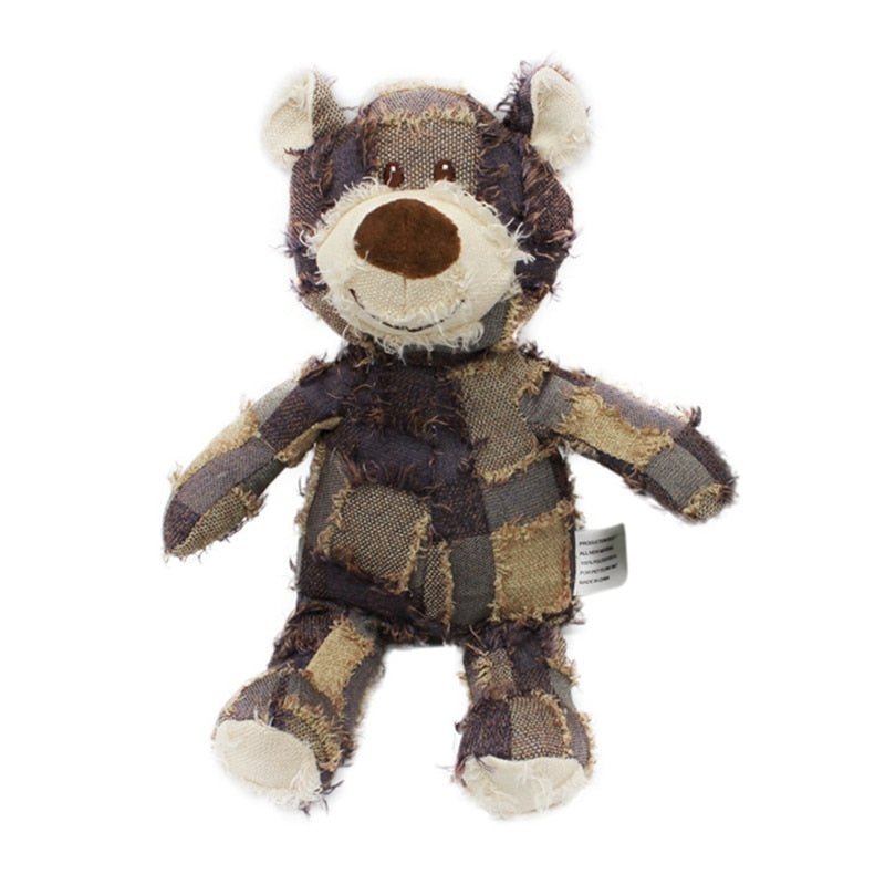 Cute Plush Bear Dog Toy - The Barking Mutt