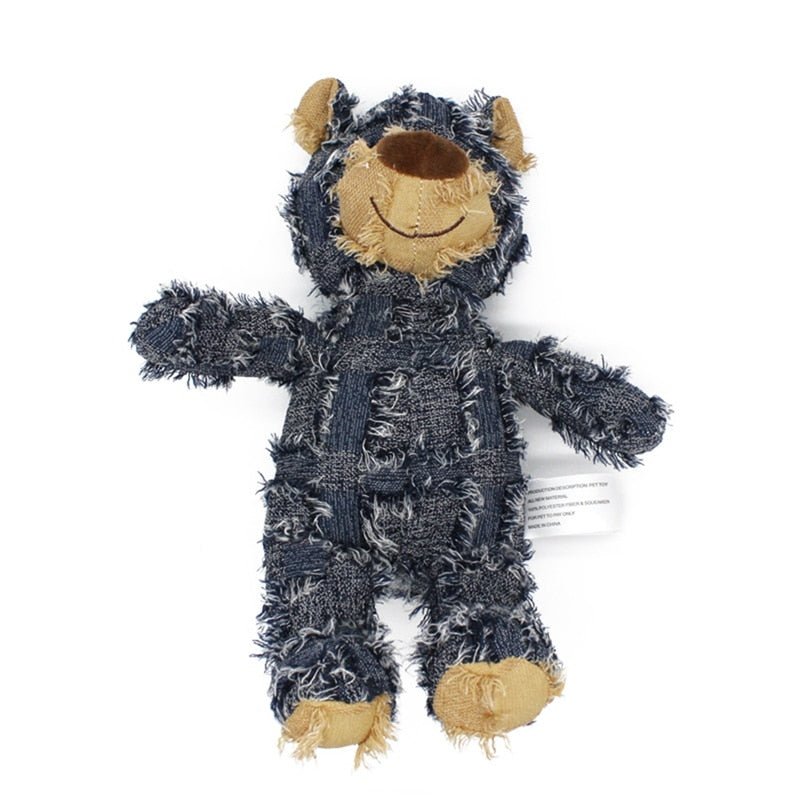 Cute Plush Bear Dog Toy - The Barking Mutt