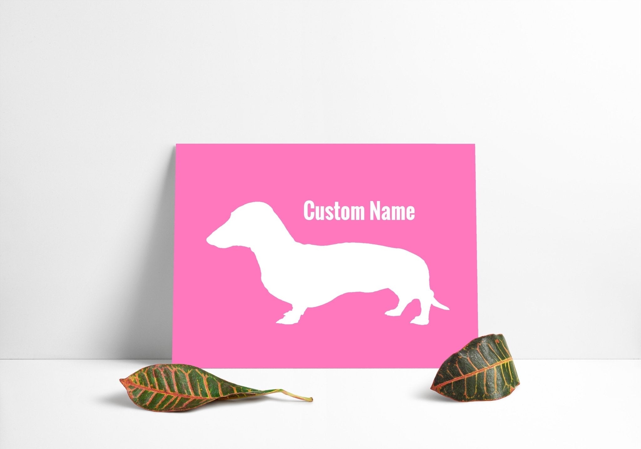 Dachshund Silhouette Dog Print - The Barking Mutt