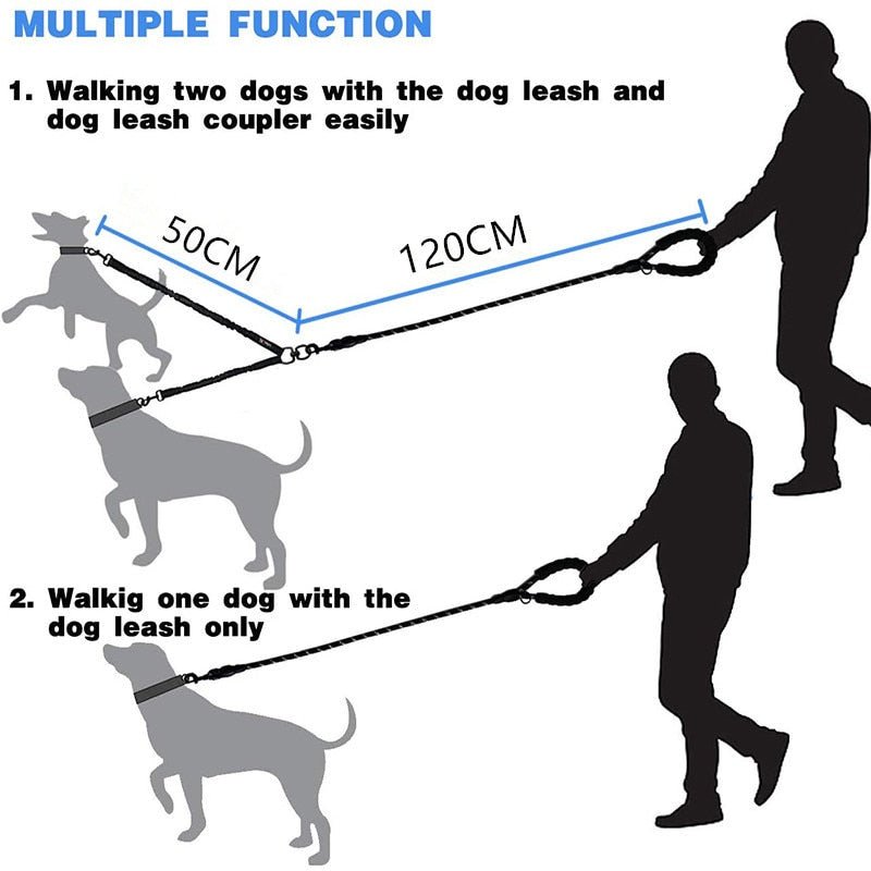 Double Dog Leash - The Barking Mutt