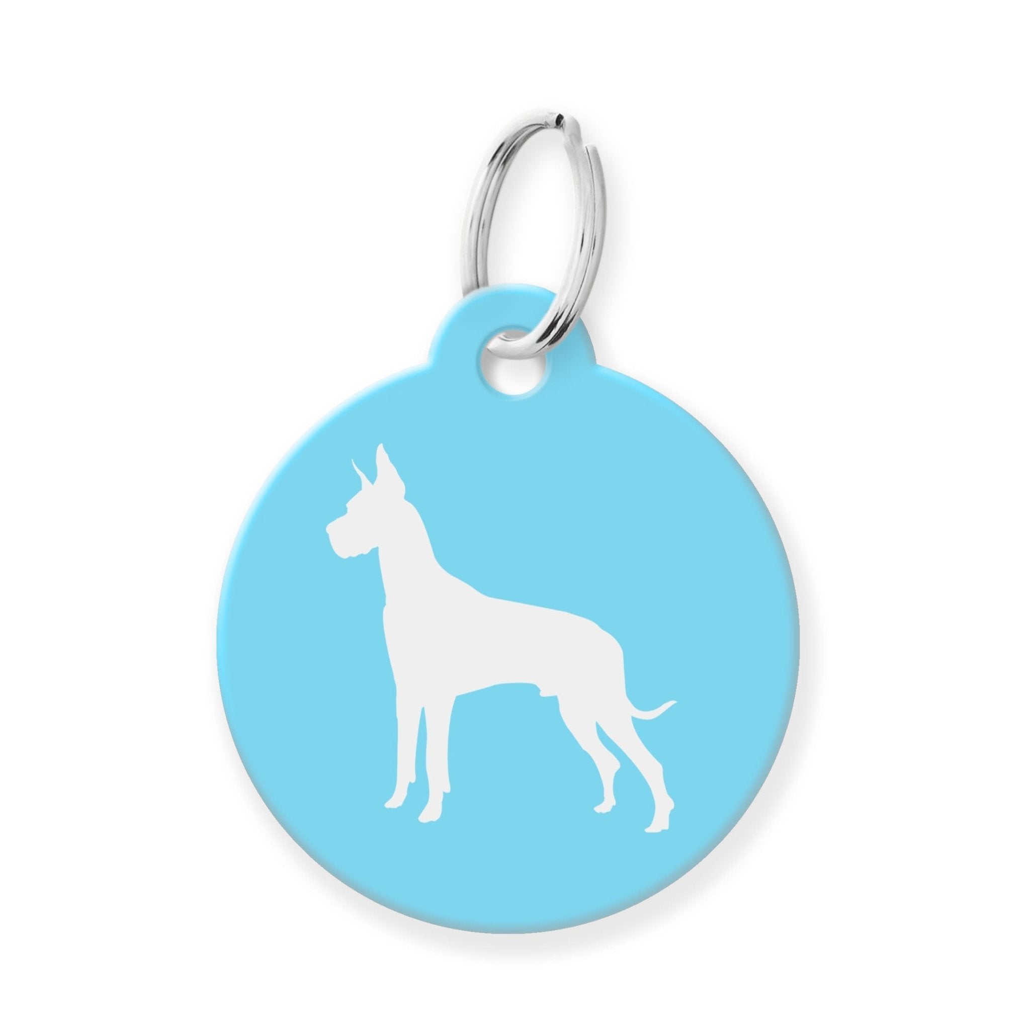 Great Dane Silhouette Pet Tag - The Barking Mutt