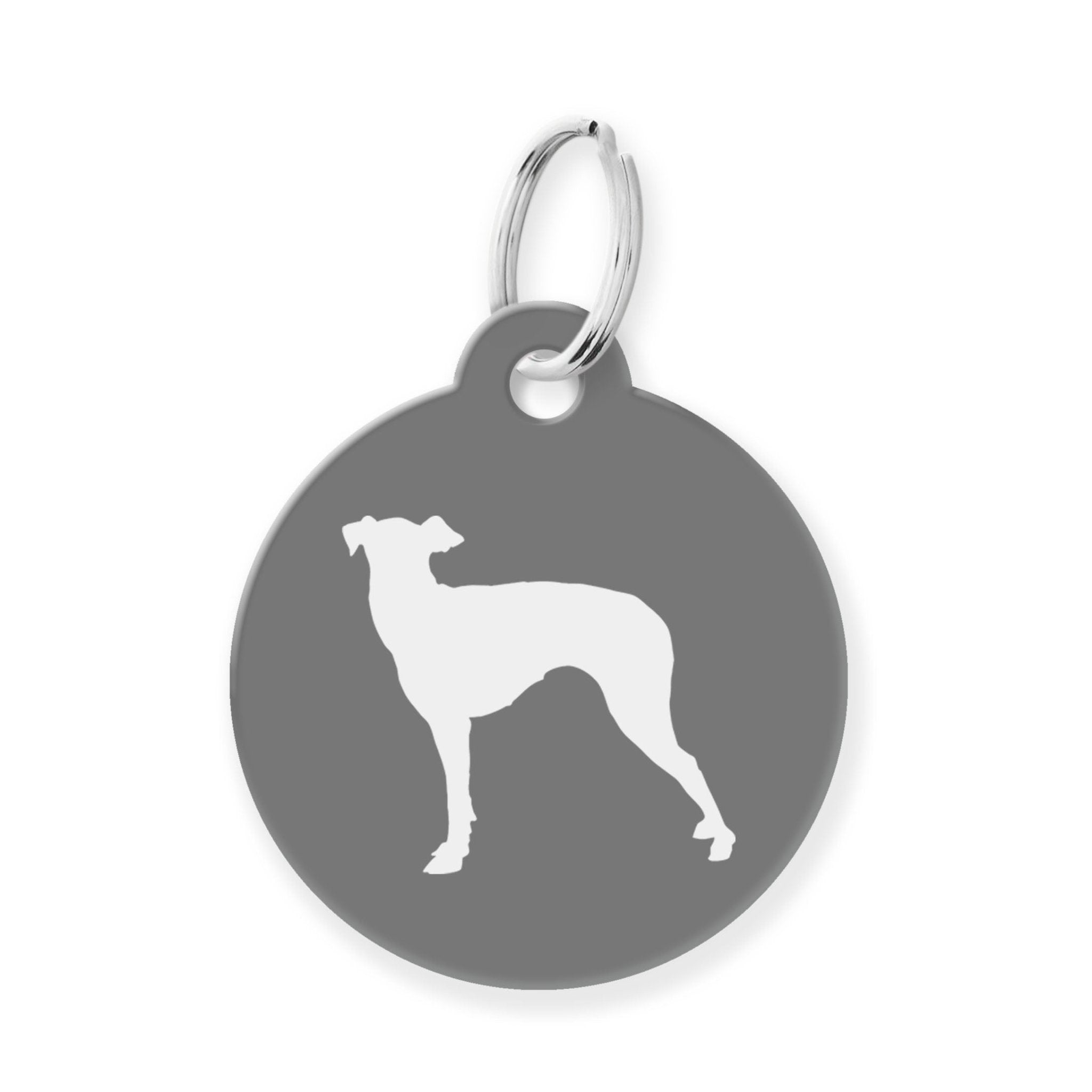 Greyhound Silhouette Pet Tag - The Barking Mutt