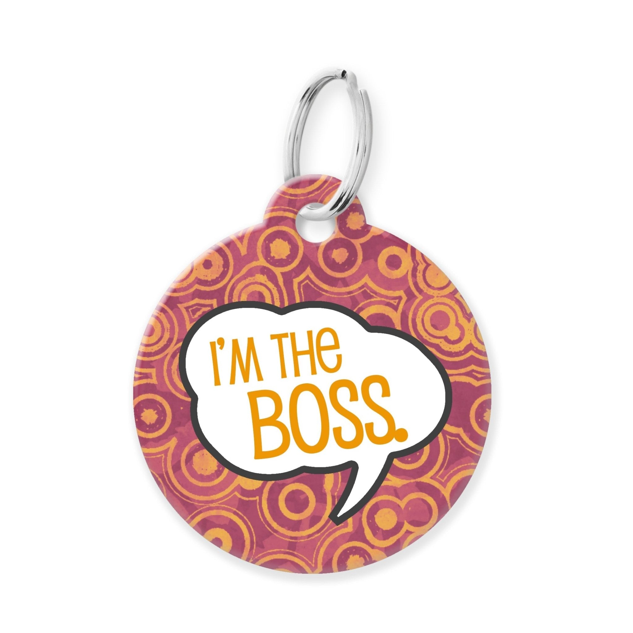 I'm the Boss Funny Pet Tag - The Barking Mutt