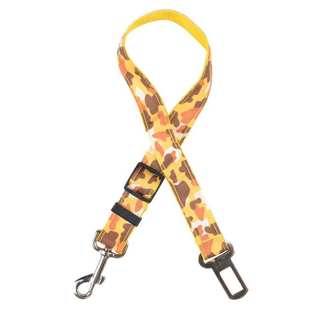 Leopard Skin Nylon Seat Belts for Dogs - The Barking Mutt