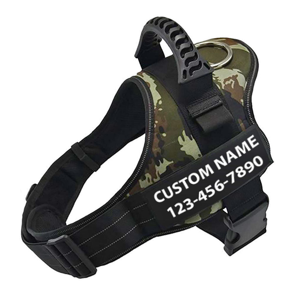 Lifetime Warranty Personalized NO PULL Dog Harness - The Barking Mutt