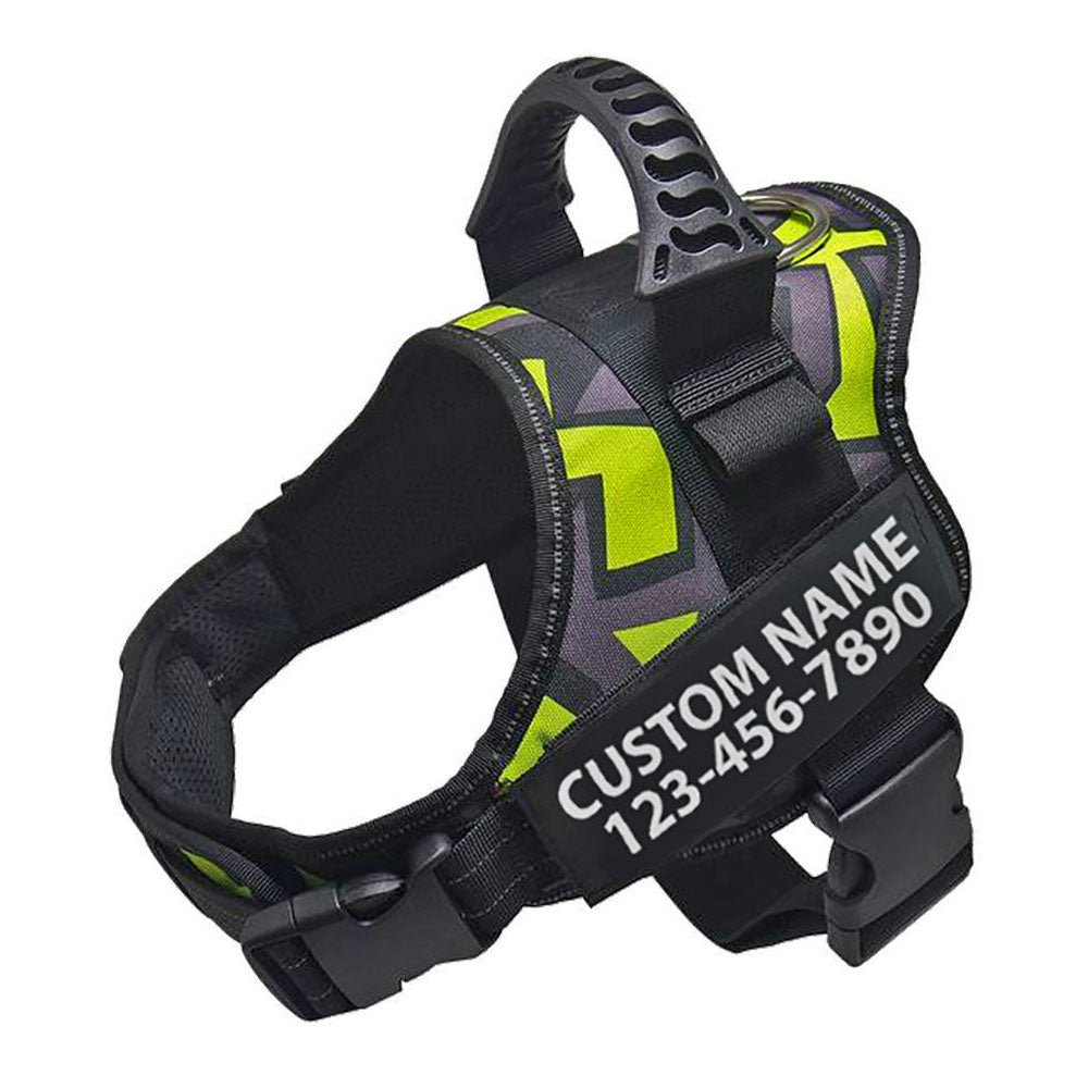 Lifetime Warranty Personalized NO PULL Dog Harness - The Barking Mutt