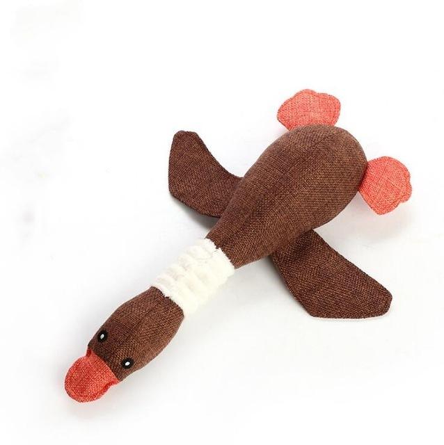 Pastel Ducky Plush Dog Toy - The Barking Mutt