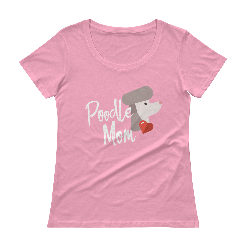 Poodle Mom Ladies' Scoopneck T-Shirt - The Barking Mutt