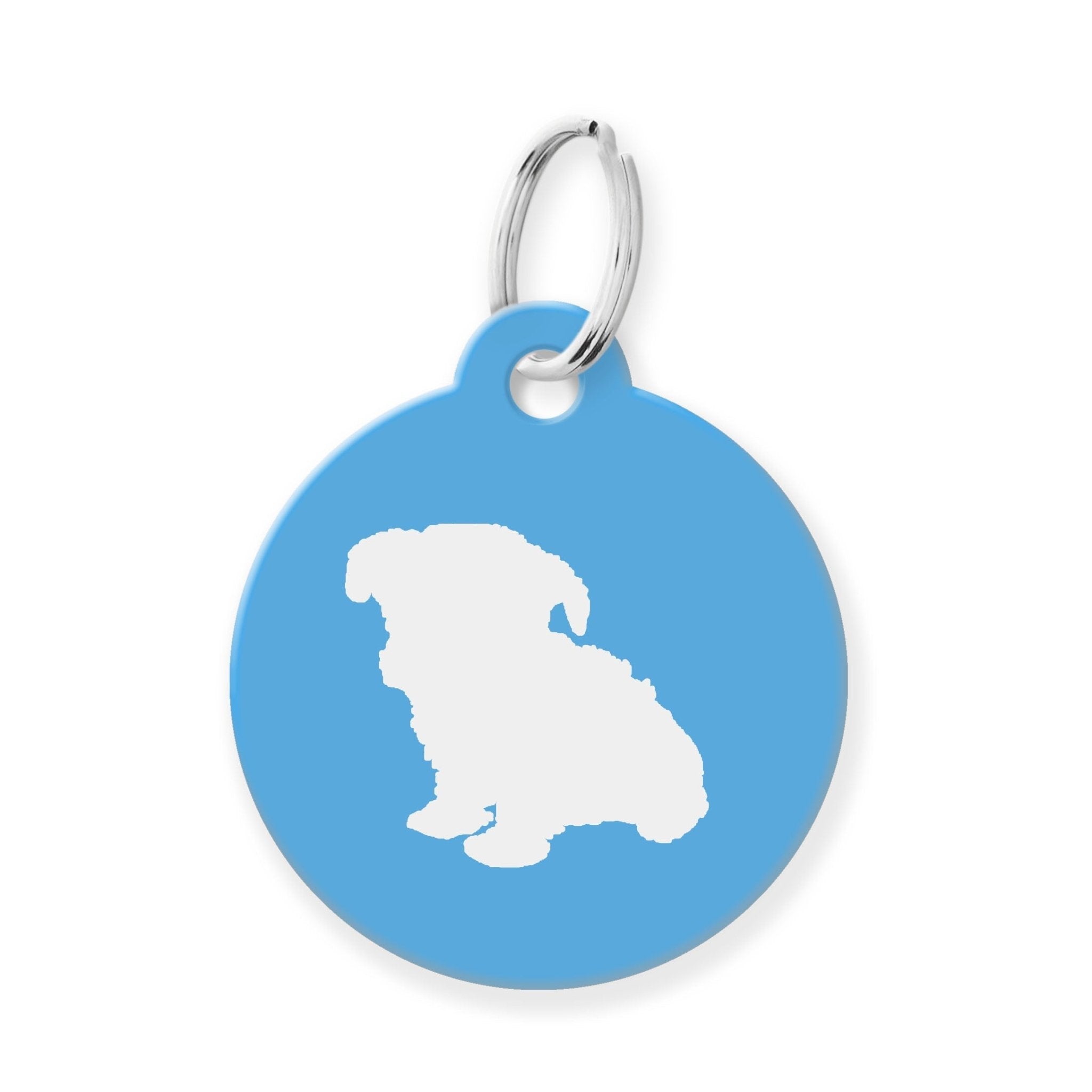 Yorkie Poodle Silhouette Pet Tag - The Barking Mutt